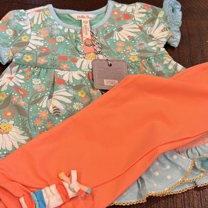 Nwt Matilda Jane top/pant set sz 18-24m